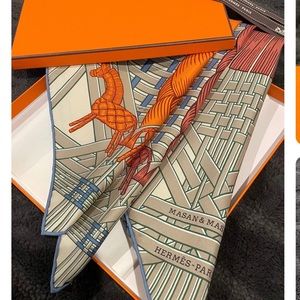 Hermes silk scarf 90 Masan&Masan